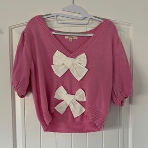 Pink Kids Top with Bows